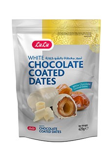 White Chocolate Coated Dates