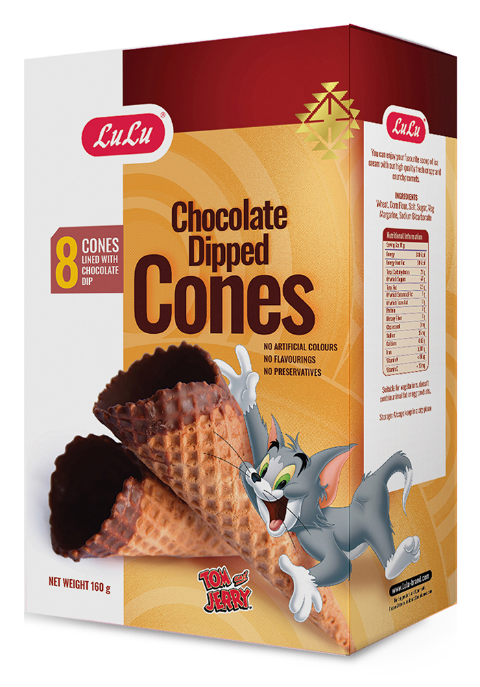 Chocolate Dipped Sugar Cone 