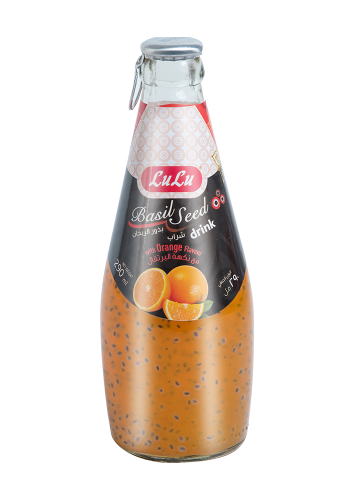 Basil Seed Drink Orange
