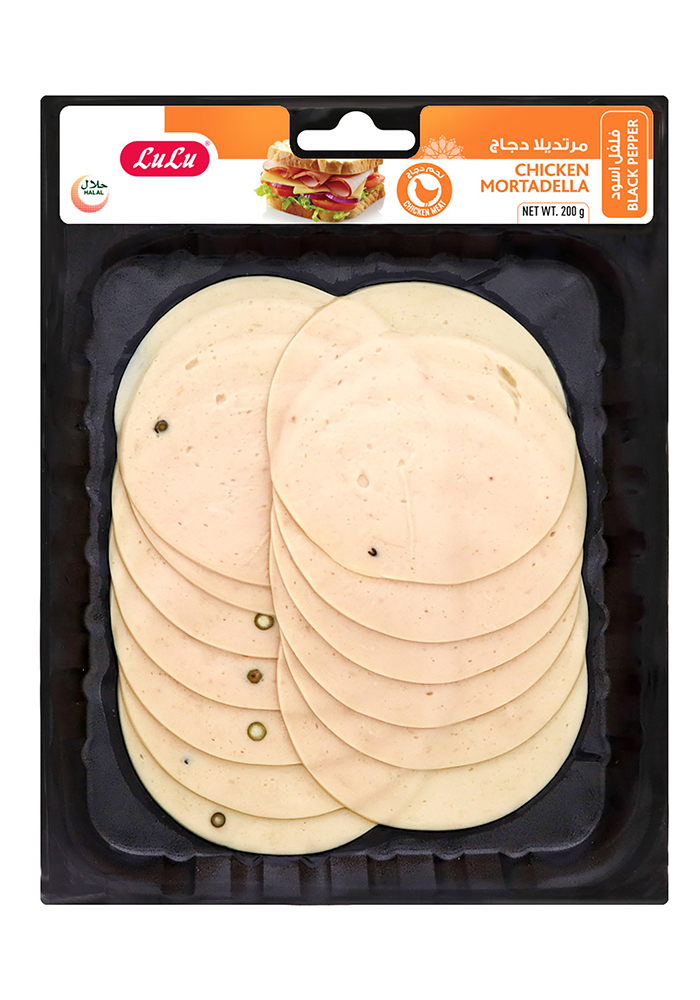 Chicken Mortadella with Black Pepper 