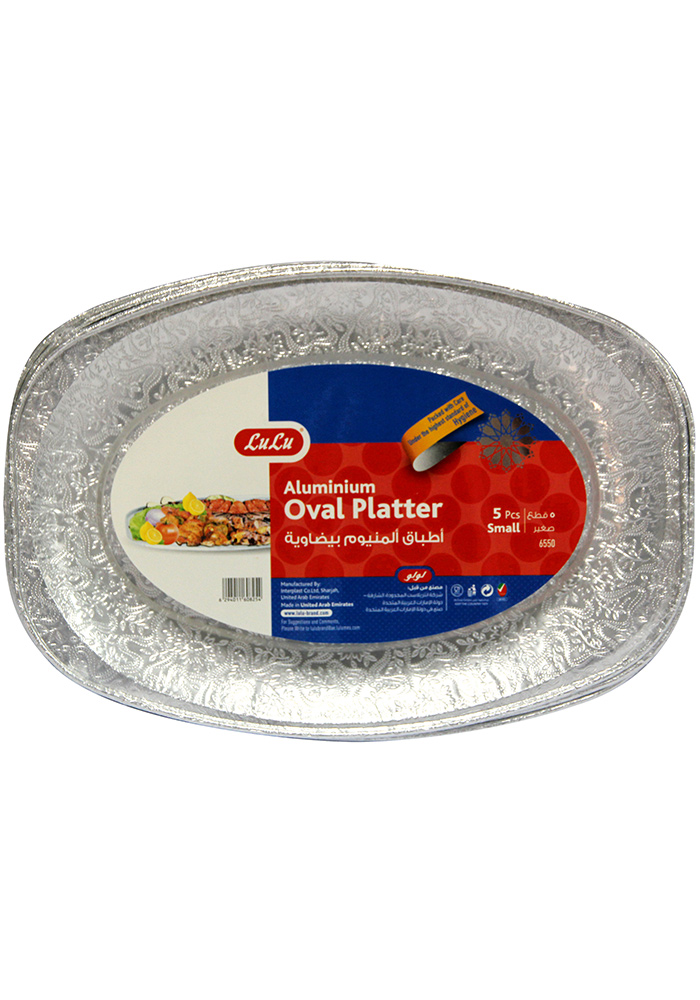 Aluminium Oval Platter Small 5pcs