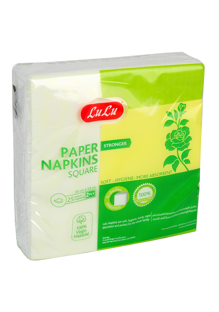 Paper Napkins Square 33cm x 33cm 2ply 25pcs