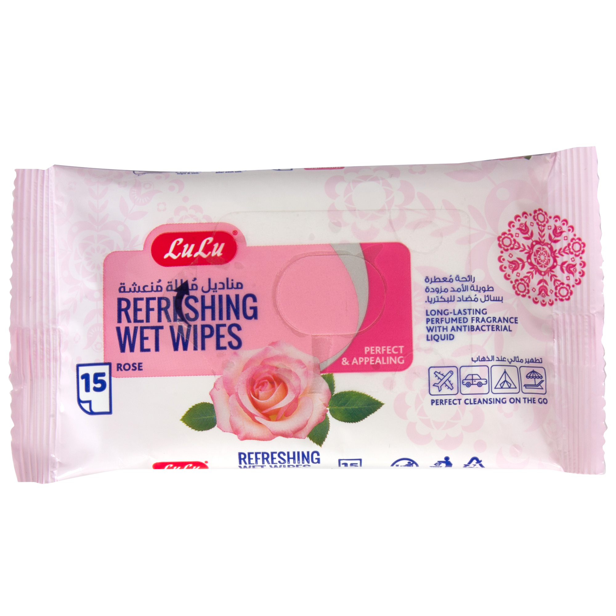 Refreshing Wet Wipes Rose