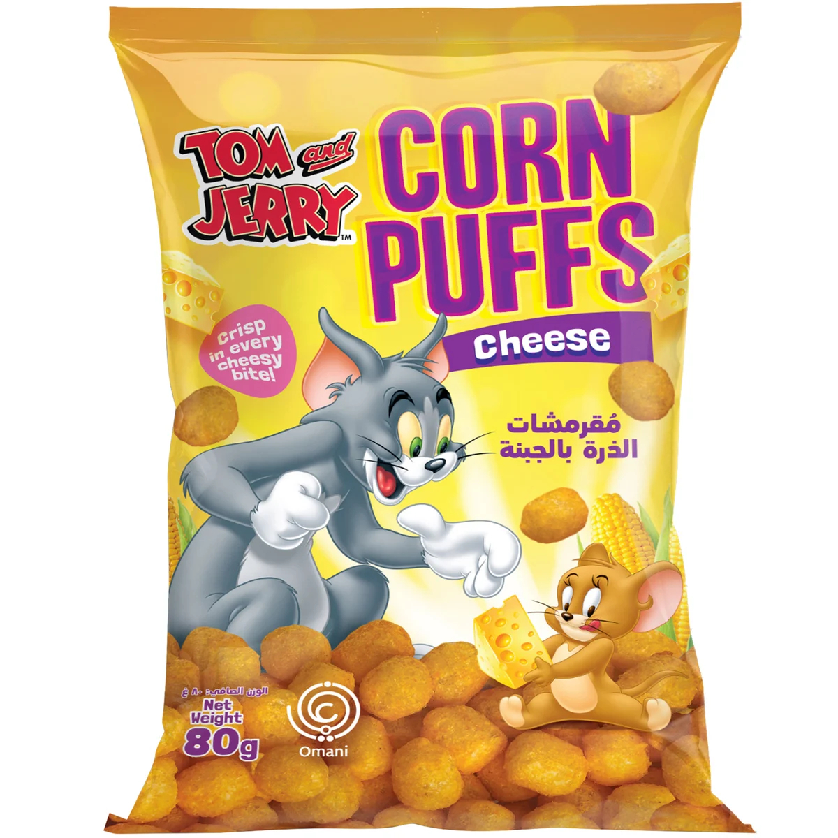 Tom & Jerry Corn Puffs Cheese